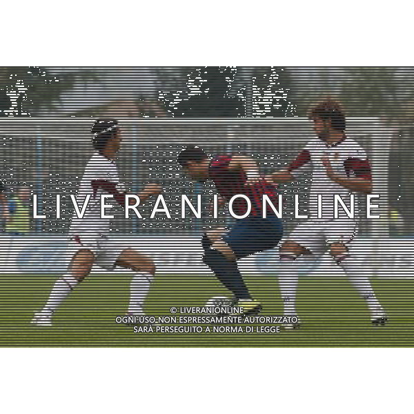 Lumezzane 20101003 -spo- Lumezzane-Reggiana lega pro 1 nella foto galabinov tra mei e maschio Ph. Fotolive/Richard Morgano-ag aldo liverani