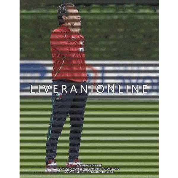 Raduno Nazionale Italiana a Coverciano Coverciano(FI) - 04.10.2010 Allenamento Nella Foto:prandelli /Ph.Vitez-Ag. Aldo Liverani