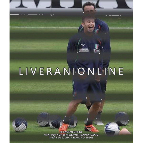 Raduno Nazionale Italiana a Coverciano Coverciano(FI) - 04.10.2010 Allenamento Nella Foto:cassano pazzini /Ph.Vitez-Ag. Aldo Liverani