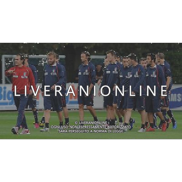 Raduno Nazionale Italiana a Coverciano Coverciano(FI) - 04.10.2010 Allenamento Nella Foto:prandelli gruppo /Ph.Vitez-Ag. Aldo Liverani