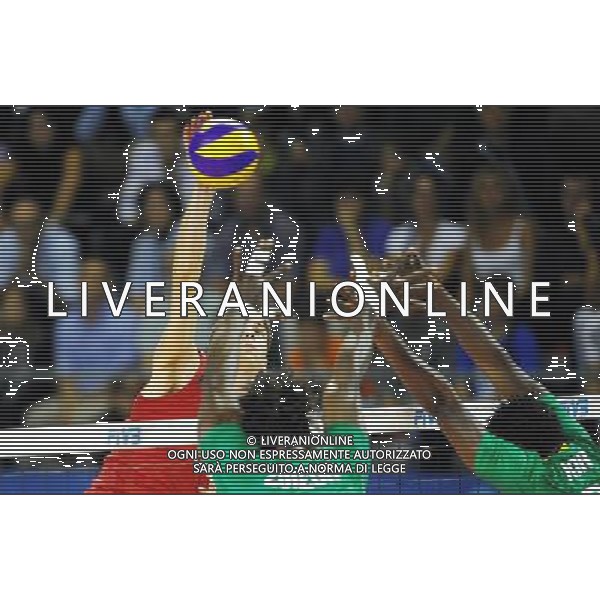 01.10.2010 ANCONA FIVB MENS WOLRD CHAMPIONSHIP CAMEROON AND USA NELLA FOTO MATTHEW ANDERSON FOT LUKASZ LASKOWSKI / PRESSFOCUS / NEWSPIX.PL AG ALDO LIVERANI ONLY ITALY