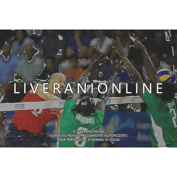 01.10.2010 ANCONA FIVB MENS WOLRD CHAMPIONSHIP CAMEROON AND USA NELLA FOTO WILLIAM PRIDDY FOT LUKASZ LASKOWSKI / PRESSFOCUS / NEWSPIX.PL AG ALDO LIVERANI ONLY ITALY