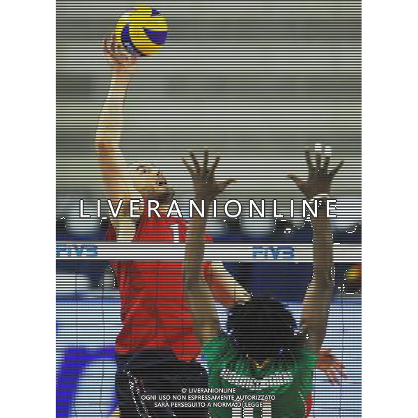 01.10.2010 ANCONA FIVB MENS WOLRD CHAMPIONSHIP CAMEROON AND USA NELLA FOTO CLAYTON STANLEY FOT LUKASZ LASKOWSKI / PRESSFOCUS / NEWSPIX.PL AG ALDO LIVERANI ONLY ITALY