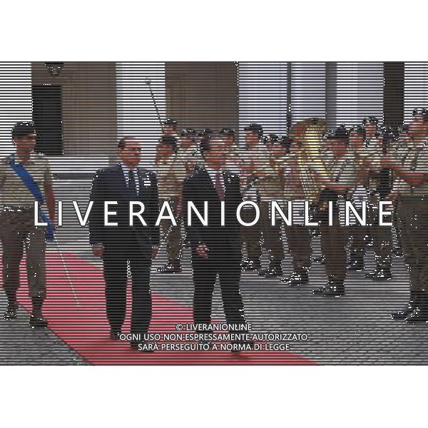 ROMA - VISITA IN ITALIA DEL PREMIER CINESE WEN JIABAO. nella foto: WEN JIABAO - SILVIO BERLUSCONI © Pang Xinglei - Xinhua - Photoshot - Ag. Aldo Liverani sas ITALY ONLY