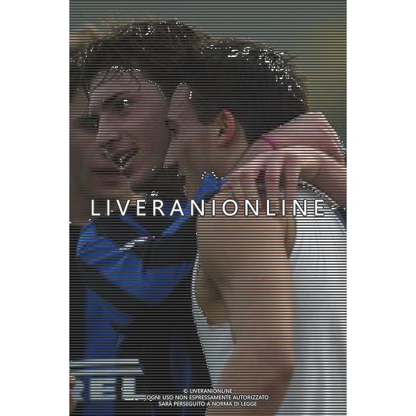 Viareggio (Lu) 12/02/2004 56¡ Coppa Carnevale Nella foto: Gioia dei giocatori dell\'Inter.* Ph Gianni Nucci/Aldo Liverani