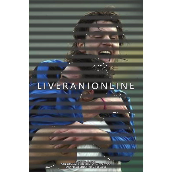 Viareggio (Lu) 12/02/2004 56¡ Coppa Carnevale Nella foto: Gioia dei giocatori dell\'Inter.* Ph Gianni Nucci/Aldo Liverani