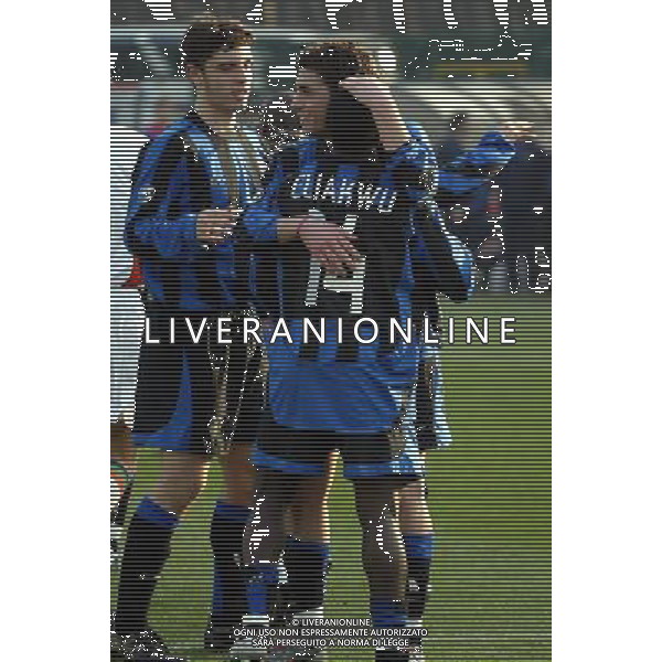 Viareggio (Lu) 12/02/2004 56¡ Coppa Carnevale Nella foto: Gioia dei giocatori dell\'Inter.* Ph Gianni Nucci/Aldo Liverani