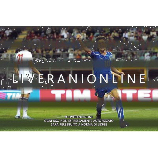 Rieti - 08/10/2010 - Stadio \'Centro D\'Italia\' - Spareggio d\'andata per accedere all\'Europeo Under 21 2011 - Italia vs Bielorussia - nella foto: L\'esultanza di Diego Fabbrini ph. Corradetti / ©Aldo Liverani Sas