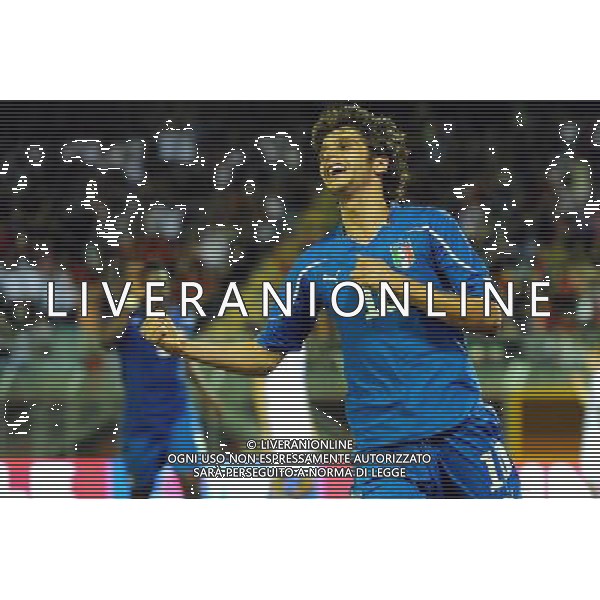 Rieti - 08/10/2010 - Stadio \'Centro D\'Italia\' - Spareggio d\'andata per accedere all\'Europeo Under 21 2011 - Italia vs Bielorussia - nella foto: Fabbrini esulta ph. Corradetti / ©Aldo Liverani Sas