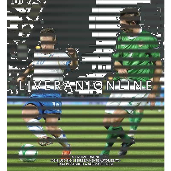 Qualificazioni ai Campionati Europei UEFA EURO 2012 Gruppo C Belfast (Irlanda del Nord) - 08.10.2010 Irlanda del Nord-Italia Nella Foto:cassano antonio /Ph.Vitez-Ag. Aldo Liverani