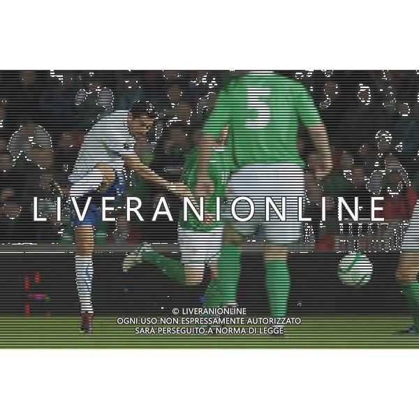 Qualificazioni ai Campionati Europei UEFA EURO 2012 Gruppo C Belfast (Irlanda del Nord) - 08.10.2010 Irlanda del Nord-Italia Nella Foto:tiro di marco borriello /Ph.Vitez-Ag. Aldo Liverani