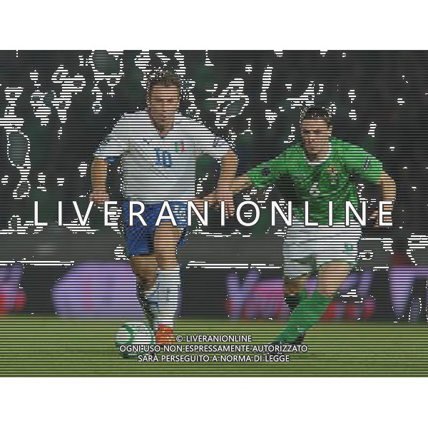 Qualificazioni ai Campionati Europei UEFA EURO 2012 Gruppo C Belfast (Irlanda del Nord) - 08.10.2010 Irlanda del Nord-Italia Nella Foto:cassano antonio /Ph.Vitez-Ag. Aldo Liverani