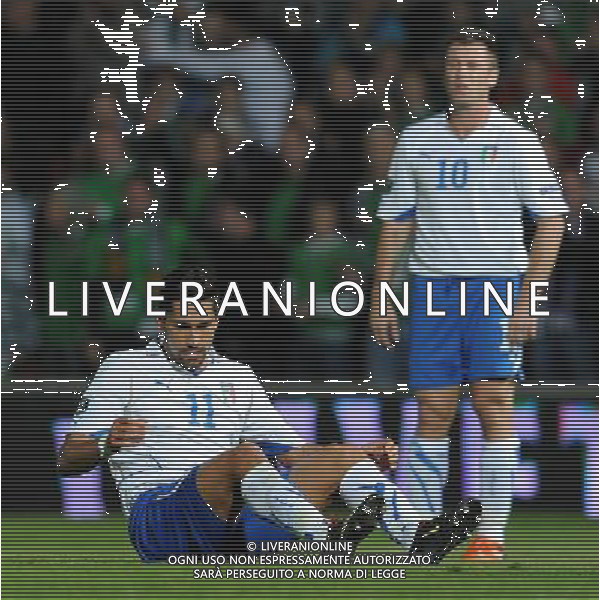 Qualificazioni ai Campionati Europei UEFA EURO 2012 Gruppo C Belfast (Irlanda del Nord) - 08.10.2010 Irlanda del Nord-Italia Nella Foto:borriello marco e antonio cassano /Ph.Vitez-Ag. Aldo Liverani