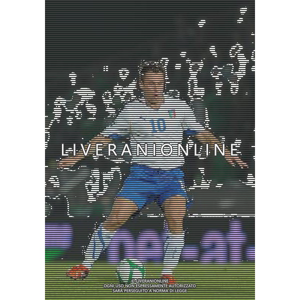 Qualificazioni ai Campionati Europei UEFA EURO 2012 Gruppo C Belfast (Irlanda del Nord) - 08.10.2010 Irlanda del Nord-Italia Nella Foto:Antonio CASSANO /Ph.Vitez-Ag. Aldo Liverani