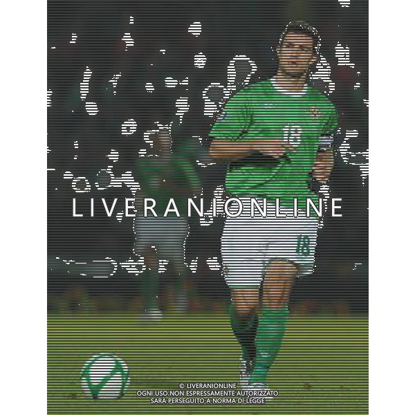 Qualificazioni ai Campionati Europei UEFA EURO 2012 Gruppo C Belfast (Irlanda del Nord) - 08.10.2010 Irlanda del Nord-Italia Nella Foto:Aaron HUGHES /Ph.Vitez-Ag. Aldo Liverani