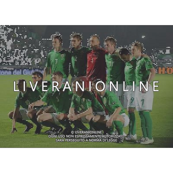 Qualificazioni ai Campionati Europei UEFA EURO 2012 Gruppo C Belfast (Irlanda del Nord) - 08.10.2010 Irlanda del Nord-Italia Nella Foto:Irlanda del Nord-Squadra Formazione /Ph.Vitez-Ag. Aldo Liverani