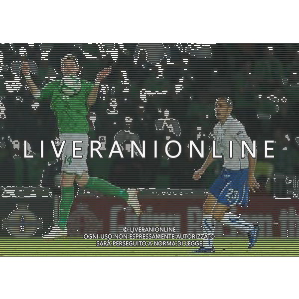 Qualificazioni ai Campionati Europei UEFA EURO 2012 Gruppo C Belfast (Irlanda del Nord) - 08.10.2010 Irlanda del Nord-Italia Nella Foto:Kyle LAFFERTY /Ph.Vitez-Ag. Aldo Liverani