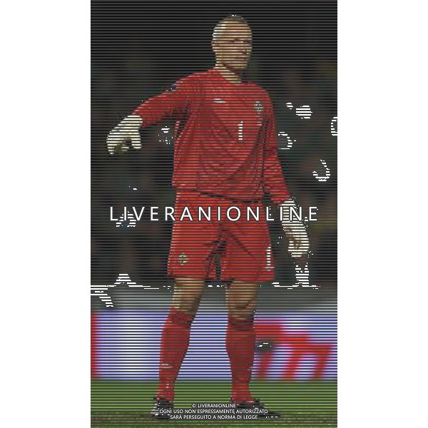 Qualificazioni ai Campionati Europei UEFA EURO 2012 Gruppo C Belfast (Irlanda del Nord) - 08.10.2010 Irlanda del Nord-Italia Nella Foto:Maik TAYLOR /Ph.Vitez-Ag. Aldo Liverani