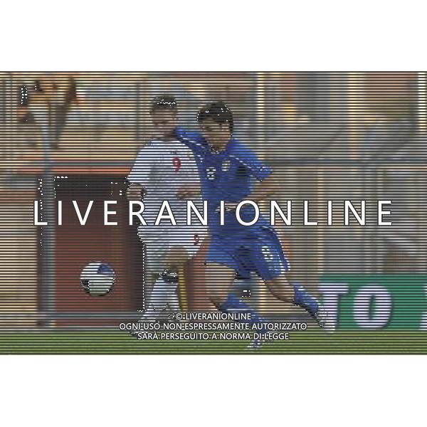 Rieti - 08/10/2010 - Stadio \'Centro D\'Italia\' - Spareggio d\'andata per accedere all\'Europeo Under 21 2011 - Italia vs Bielorussia - nella foto: Andrea POLI ph. Corradetti / ©Aldo Liverani Sas