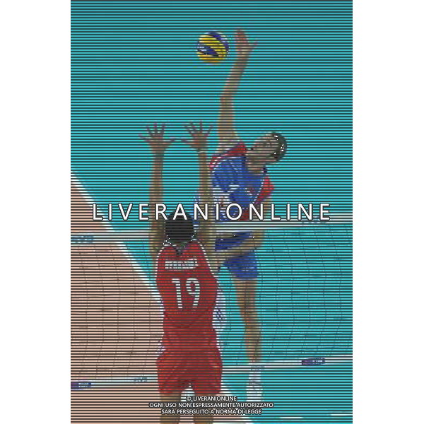 Campionati Mondiali Pallavolo maschile FIVB Semifinale Roma 9-10-2010 Cuba - Serbia nella foto: Nikola Kovacevic (Serbia) foto Garavaglia - ag. Aldo Liverani sas