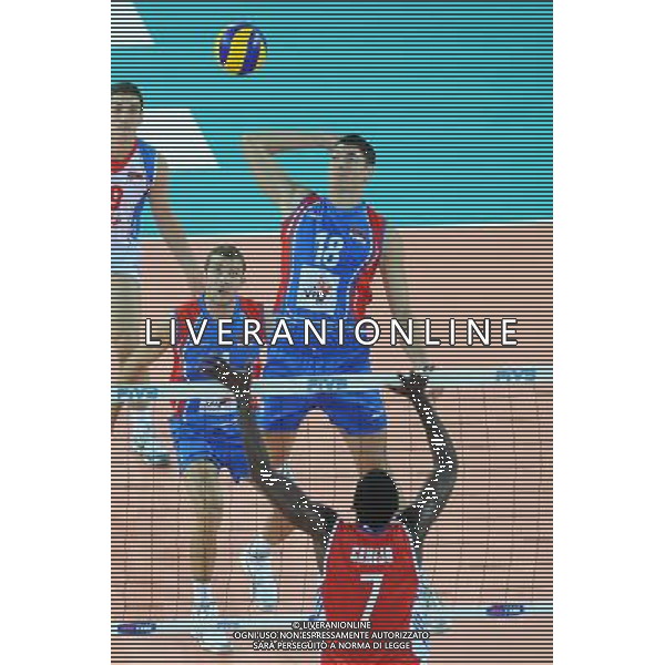 Campionati Mondiali Pallavolo maschile FIVB Semifinale Roma 9-10-2010 Cuba - Serbia nella foto: Marko Podrascanin (Serbia) foto Garavaglia - ag. Aldo Liverani sas