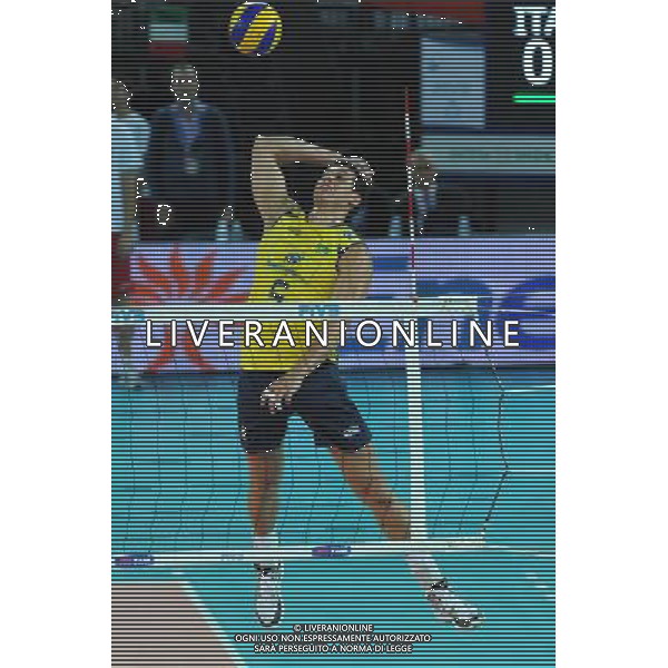 Campionati Mondiali Pallavolo maschile FIVB Semifinale Roma 9-10-2010 Italia - Brasile nella foto: Sidnei dos santos jr. (Brasile) - Sidao foto Garavaglia - ag. Aldo Liverani sas