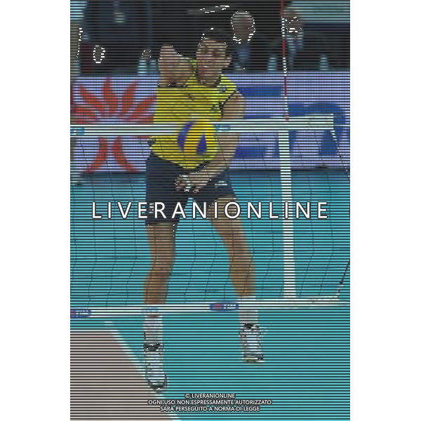 Campionati Mondiali Pallavolo maschile FIVB Semifinale Roma 9-10-2010 Italia - Brasile nella foto: Sidnei dos Santos jr. (Brasile) - Sidao foto Garavaglia - ag. Aldo Liverani sas