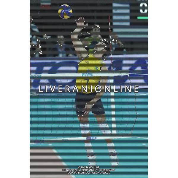 Campionati Mondiali Pallavolo maschile FIVB Semifinale Roma 9-10-2010 Italia - Brasile nella foto: Gilberto Godoy Filho (Brasile) - Giba foto Garavaglia - ag. Aldo Liverani sas