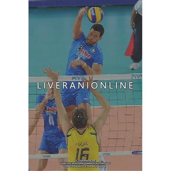 Campionati Mondiali Pallavolo maschile FIVB Semifinale Roma 9-10-2010 Italia - Brasile nella foto: Luigi Mastrangelo (Italia) foto Garavaglia - ag. Aldo Liverani sas