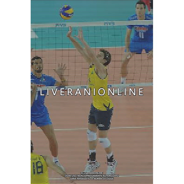 Campionati Mondiali Pallavolo maschile FIVB Semifinale Roma 9-10-2010 Italia - Brasile nella foto: Bruno Mossa Rezende (Brasile) - Bruno foto Garavaglia - ag. Aldo Liverani sas