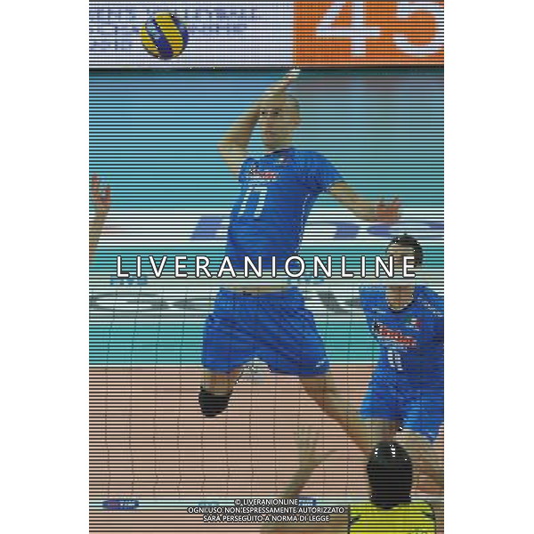 Campionati Mondiali Pallavolo maschile FIVB Semifinale Roma 9-10-2010 Italia - Brasile nella foto: Andrea Sala (Italia) foto Garavaglia - ag. Aldo Liverani sas