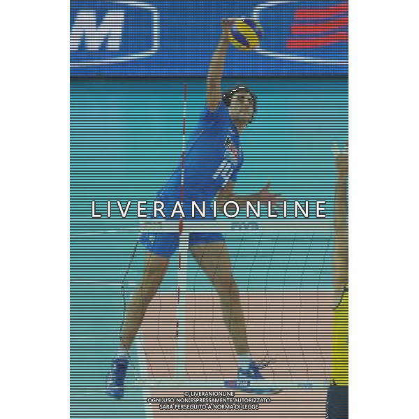 Campionati Mondiali Pallavolo maschile FIVB Semifinale Roma 9-10-2010 Italia - Brasile nella foto: Alessandro Fei (Italia) foto Garavaglia - ag. Aldo Liverani sas