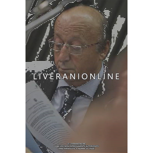 NAPOLI 12 OTTOBRE PROCESSO CALCIOPOLI NELLA FOTO MOGGI LUCIANO FOTO MOSCA AG.ALDO LIVERANI