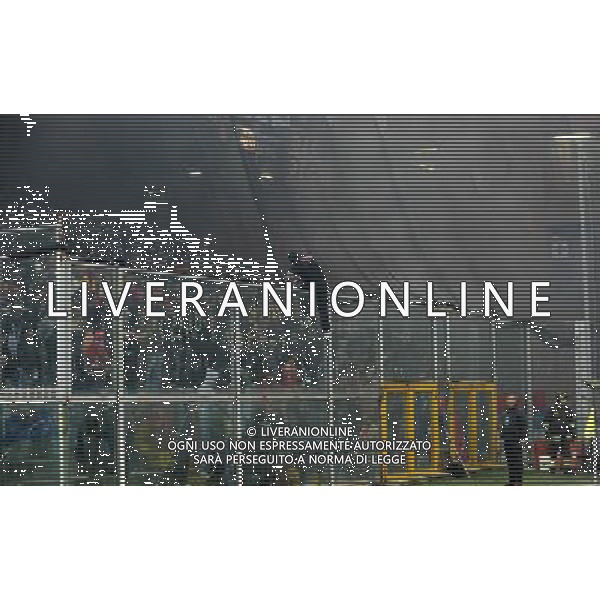 Qualificazioni ai Campionati Europei UEFA EURO 2012 Gruppo C Genova - 12.10.2010 Italia-Serbia Nella Foto: scontri sugli spalti dei tifosi della serbia /Ph.Vitez-Ag. Aldo Liverani