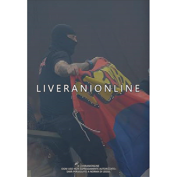 Qualificazioni ai Campionati Europei UEFA EURO 2012 Gruppo C Genova - 12.10.2010 Italia-Serbia Nella Foto: sospensione momentanea della partita dopo gli scontri sugli spalti dei tifosi della serbia /Ph.Vitez-Ag. Aldo Liverani