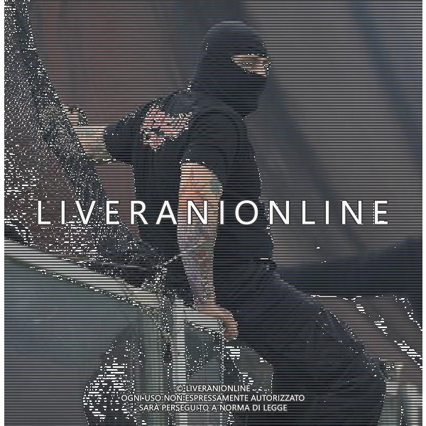 Qualificazioni ai Campionati Europei UEFA EURO 2012 Gruppo C Genova - 12.10.2010 Italia-Serbia Nella Foto: sospensione momentanea della partita dopo gli scontri sugli spalti dei tifosi della serbia /Ph.Vitez-Ag. Aldo Liverani