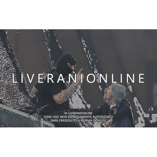 Qualificazioni ai Campionati Europei UEFA EURO 2012 Gruppo C Genova - 12.10.2010 Italia-Serbia Nella Foto:Scontri dei tifosi serbi /Ph.Vitez-Ag. Aldo Liverani