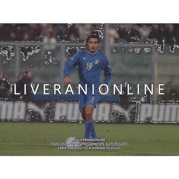 Palermo 18/02/2004 Italia-Repubblica Ceca Amichevole Nazionale nella foto Simone Barone* Agenzia Aldo liverani