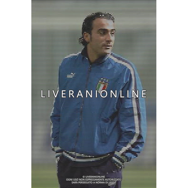 Palermo 18/02/2004 Italia-Repubblica Ceca Amichevole Nazionale nella foto Simone Barone* Agenzia Aldo liverani