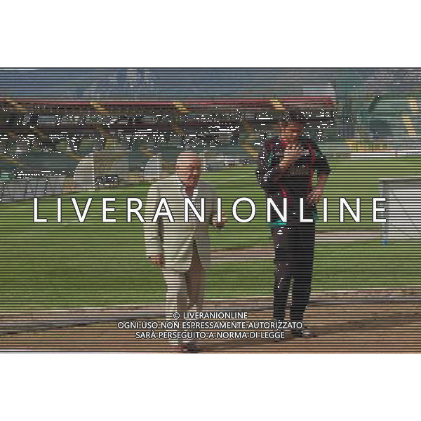 ANGELO DEODATI - Presidente Ternana Calcio STEFANO VISI - portiere Ternana Calcio © SNAPTERNIPHOTO - Ag. Aldo Liverani sas
