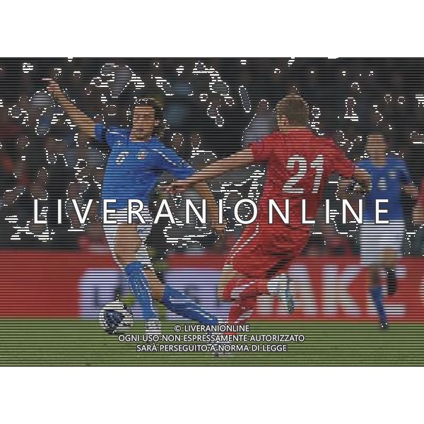 Qualificazioni ai Campionati Europei UEFA EURO 2012 Gruppo C Genova - 12.10.2010 Italia-Serbia Nella Foto:Stefano MAURI /Ph.Vitez-Ag. Aldo Liverani