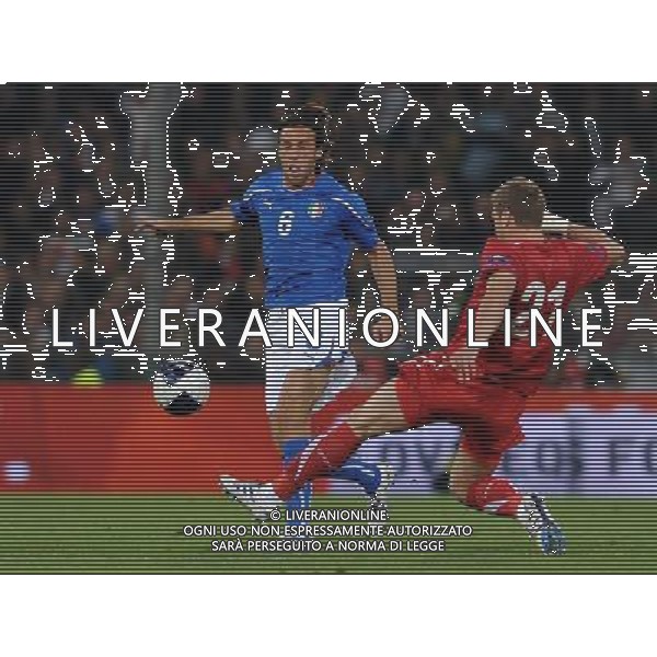 Qualificazioni ai Campionati Europei UEFA EURO 2012 Gruppo C Genova - 12.10.2010 Italia-Serbia Nella Foto:Stefano MAURI /Ph.Vitez-Ag. Aldo Liverani