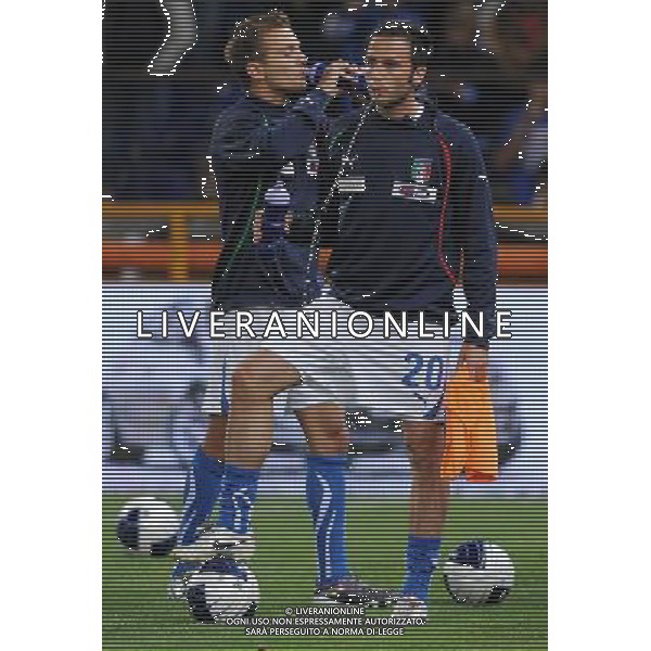 Qualificazioni ai Campionati Europei UEFA EURO 2012 Gruppo C Genova - 12.10.2010 Italia-Serbia Nella Foto:Giampaolo PAZZINI /Ph.Vitez-Ag. Aldo Liverani