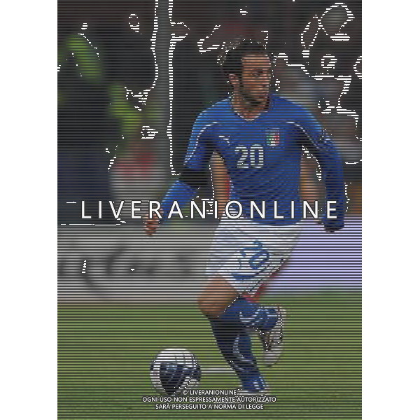 Qualificazioni ai Campionati Europei UEFA EURO 2012 Gruppo C Genova - 12.10.2010 Italia-Serbia Nella Foto:Giampaolo PAZZINI /Ph.Vitez-Ag. Aldo Liverani