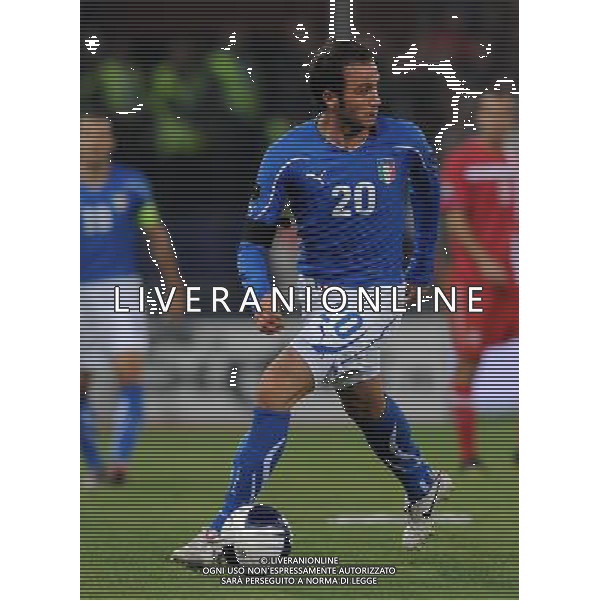 Qualificazioni ai Campionati Europei UEFA EURO 2012 Gruppo C Genova - 12.10.2010 Italia-Serbia Nella Foto:Giampaolo PAZZINI /Ph.Vitez-Ag. Aldo Liverani