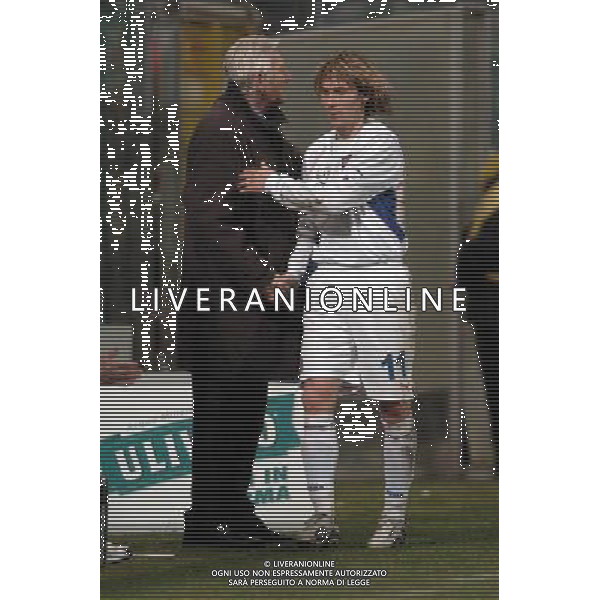 Palermo 18/02/2004 Italia-Repubblica Ceca Amichevole Nazionale nella foto Karel Brueckner e Pavel Nedved* Agenzia Aldo liverani