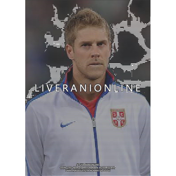 Qualificazioni ai Campionati Europei UEFA EURO 2012 Gruppo C Genova - 12.10.2010 Italia-Serbia Nella Foto:Slobodan RAJKOVIC /Ph.Vitez-Ag. Aldo Liverani