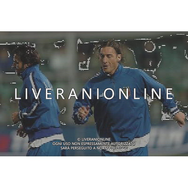 Palermo 18/02/2004 Italia-Repubblica Ceca Amichevole Nazionale nella foto Alessandro Del Piero e Francesco Totti* Agenzia Aldo liverani