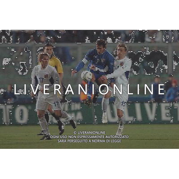 Palermo 18/02/2004 Italia-Repubblica Ceca Amichevole Nazionale nella foto Alessandro Del Piero tra Huebschman tomas e Heinz* Agenzia Aldo liverani