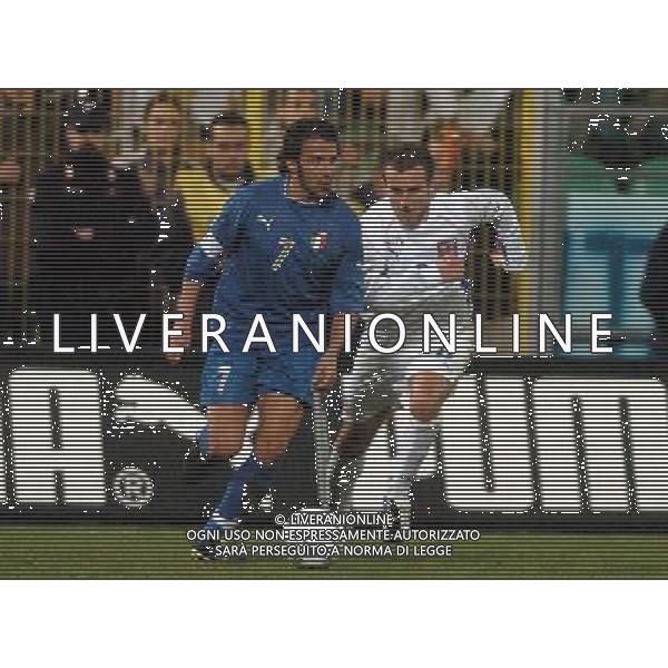Palermo 18/02/2004 Italia-Repubblica Ceca Amichevole Nazionale nella foto Alessandro Del Piero e Poborsky Karel* Agenzia Aldo liverani